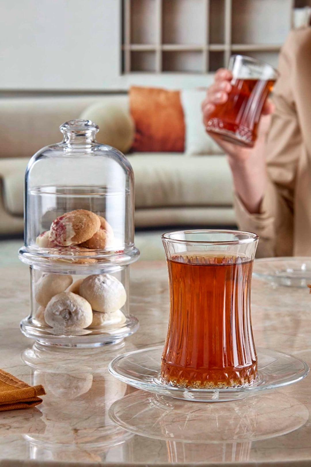 شکلات خوری و بیسکویت خوری دو طبقه وارداتی ترکیه پاشاباغچه
